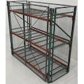Beastwire By Spaceguard 4-Sided Pallet Rack Enclosure W/Bi-Parting Doors, 120"W X 48"D X 120"H RS4B104810